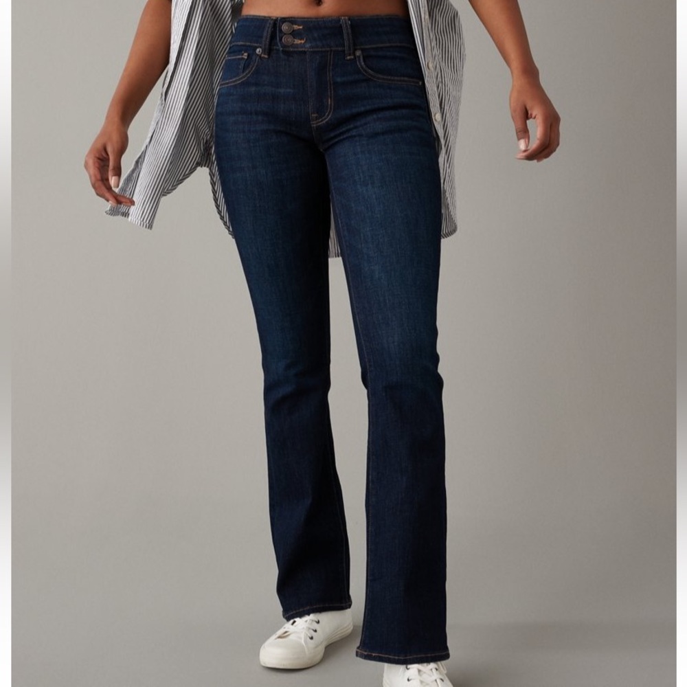 American Eagle next level low rise kick bootcut jean